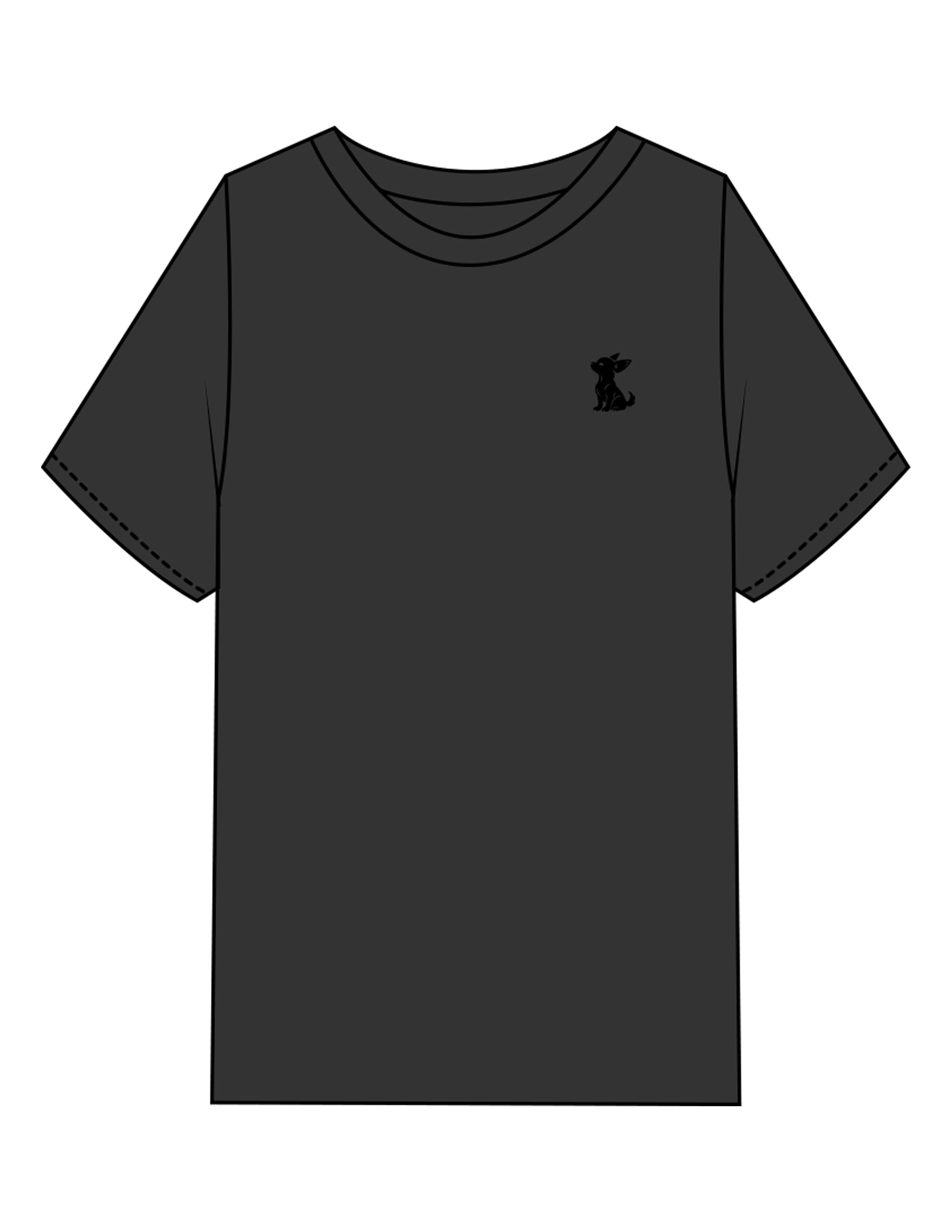 The Mens Heavyweight Tee - Washed Black - Mind Muscle - Left Chest & Center Back - Printed - Full Color