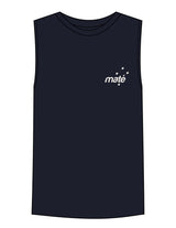 The Mens Tank - Navy - Training Mate - Left Chest - Printed - Bone