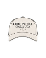 The Foam Trucker Hat - Bone - Core Ritual - Center Crown Stacked - Printed - Black