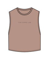 The Crop Muscle Tank - Clay - Core Lab - Center Chest & Top Back - Tone on Tone