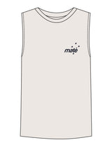 The Mens Tank - Bone - Training Mate - Left Chest - Printed - Navy