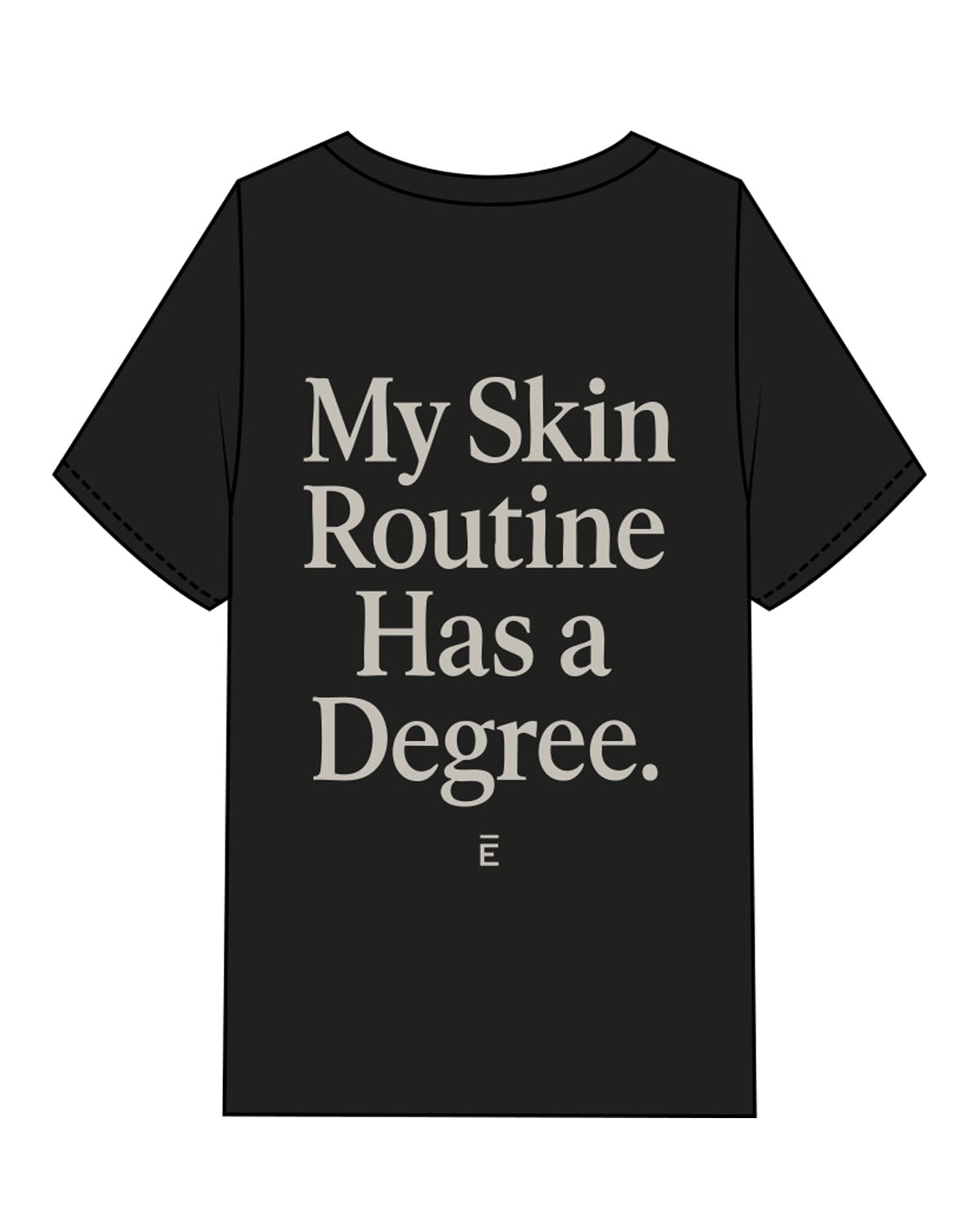 The Womens Heavyweight Tee - Black - ALCHEME - Center Chest & Center Back Stacked - Off White