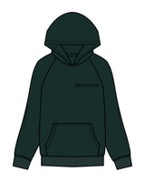 The Mens Hoodie - Pine Green - BlueCarrot - Left Chest & Hoodie - Printed - Tone on Tone