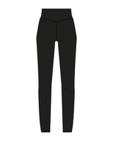 The Basic Legging - Black - Sacred Studios - Front Left Leg - Printed - White