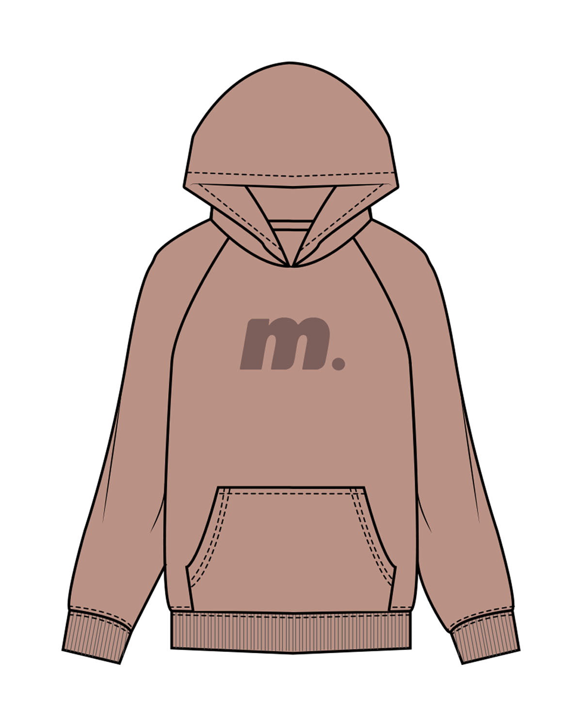 Motivate Movement Womens Hoodie - Clay