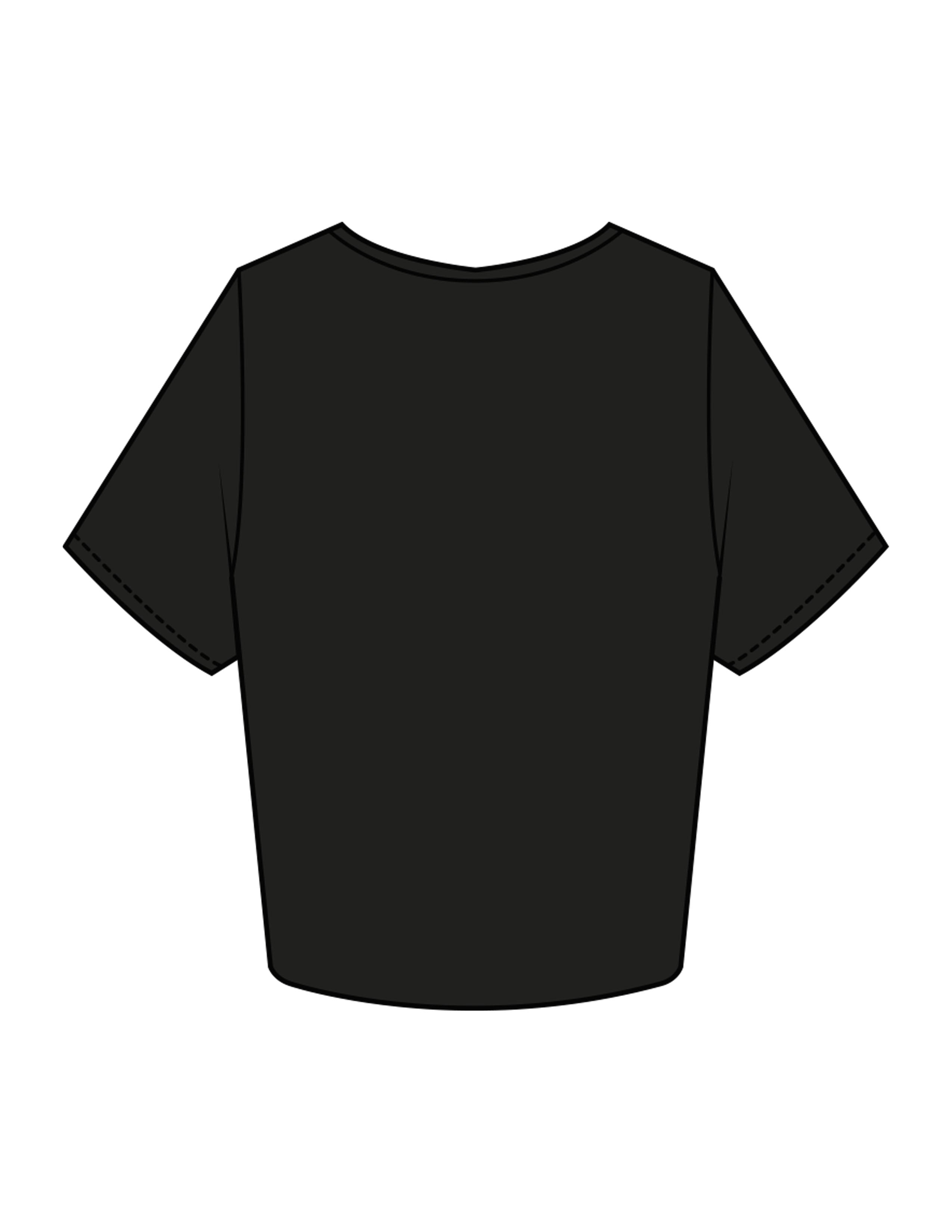 The Crop Tee - Black - Lagree Restoration - Center Chest Boxed - Printed - White