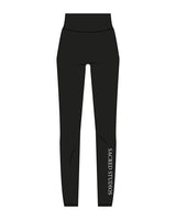 The Basic Legging - Black - Sacred Studios - Front Left Leg - Printed - White