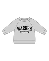 The Kids Crewneck - Heather - Warren - Center Chest "Cheerleading" - Printed - Black
