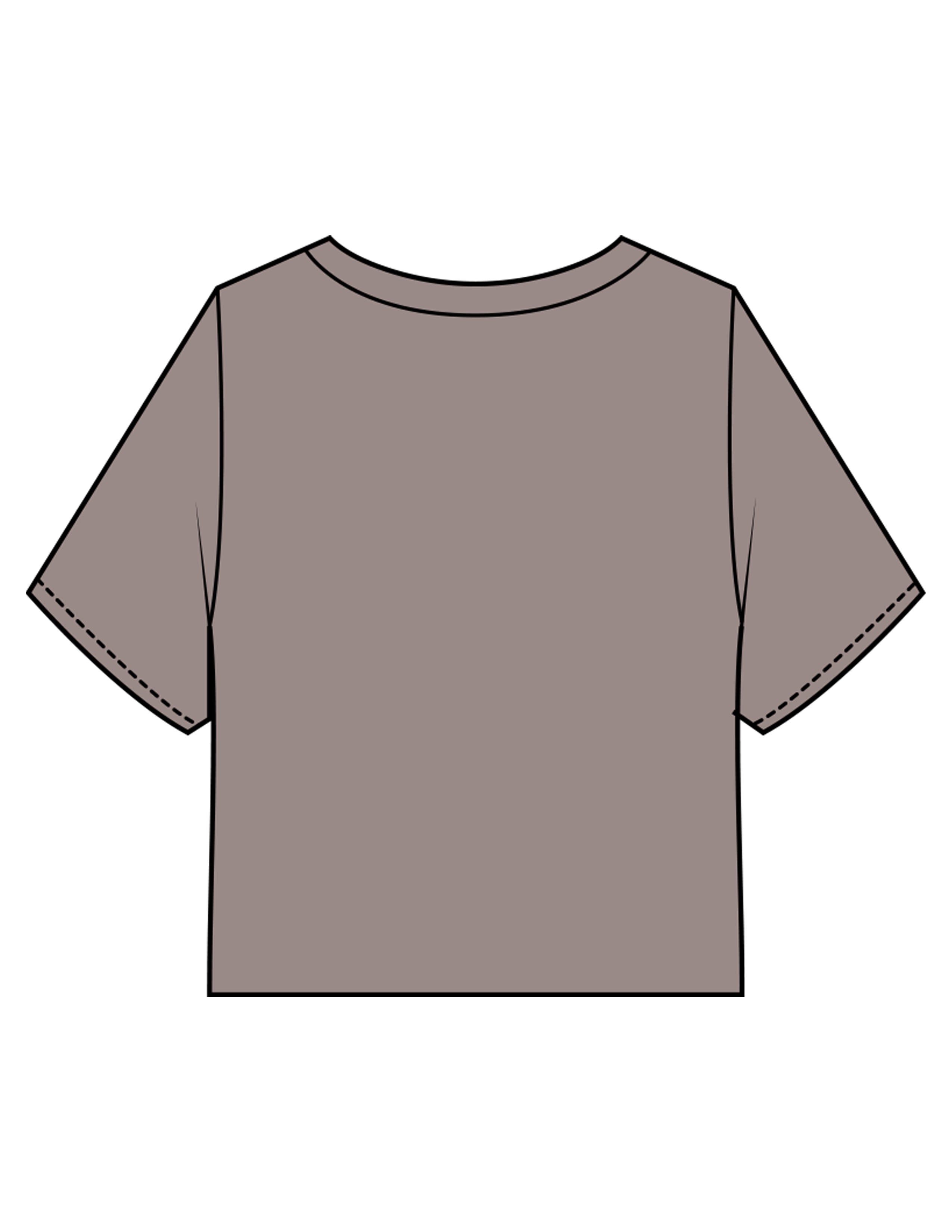 The Heavyweight Crop Tee - Washed Gray - enCore Pilates - Center Chest Stacked - Printed - Off White (Copy)