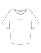 The Crop Tee - White - The Studio MDR - Center Chest & Back Stacked - Printed - Full Color
