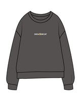 The Midweight Unisex Crewneck - Washed Black - Sweat Circuit - Center Chest - Back Neckline Stacked - Full Color