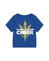 The Kids Tee - Royal - Warren - Left Chest Overlayed & Center Back Overlayed - Printed - Full Color