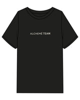 The Mens Heavyweight Tee - Black - ALCHEME - Center Chest & Center Back - Off White