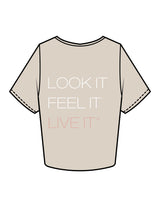 The Crop Tee - Bone - The Studio MDR - Left Chest & Ba]ck Stacked - Printed - Full Color