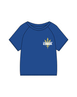 The Kids Tee - Royal - Warren - Left Chest Overlayed & Center Back Overlayed - Printed - Full Color