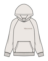 The Mens Hoodie - Bone - BlueCarrot - Left Chest & Hoodie - Printed - Tone on Tone