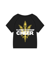 The Kids Tee - Black - Warren - Left Chest Overlayed & Center Back Overlayed - Printed - Full Color