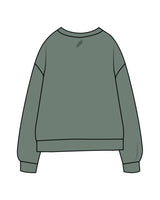 The Midweight Unisex Crewneck - Washed Alpine - BlueCarrot - Center Chest & Back Neckline - Embroidered - Tone on Tone
