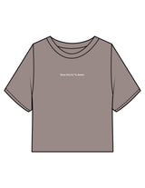 The Heavyweight Crop Tee - Washed Gray - enCore Pilates - Center Chest - Embroidered- Off White