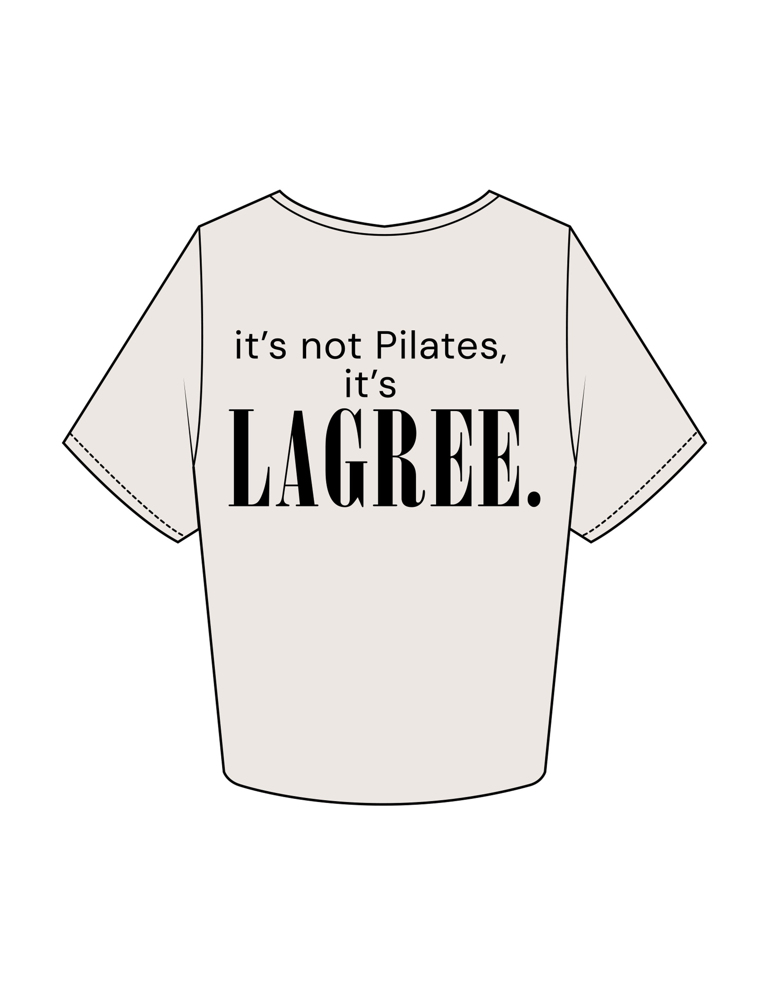 The Crop Tee - Bone - Studio 205 - Left Chest & Back Stacked - Printed - Black