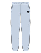 The Mens Sweatpants - Powder - Mind Muscle - Left Leg Icon & Back Pocket Text - Printed - Full Color