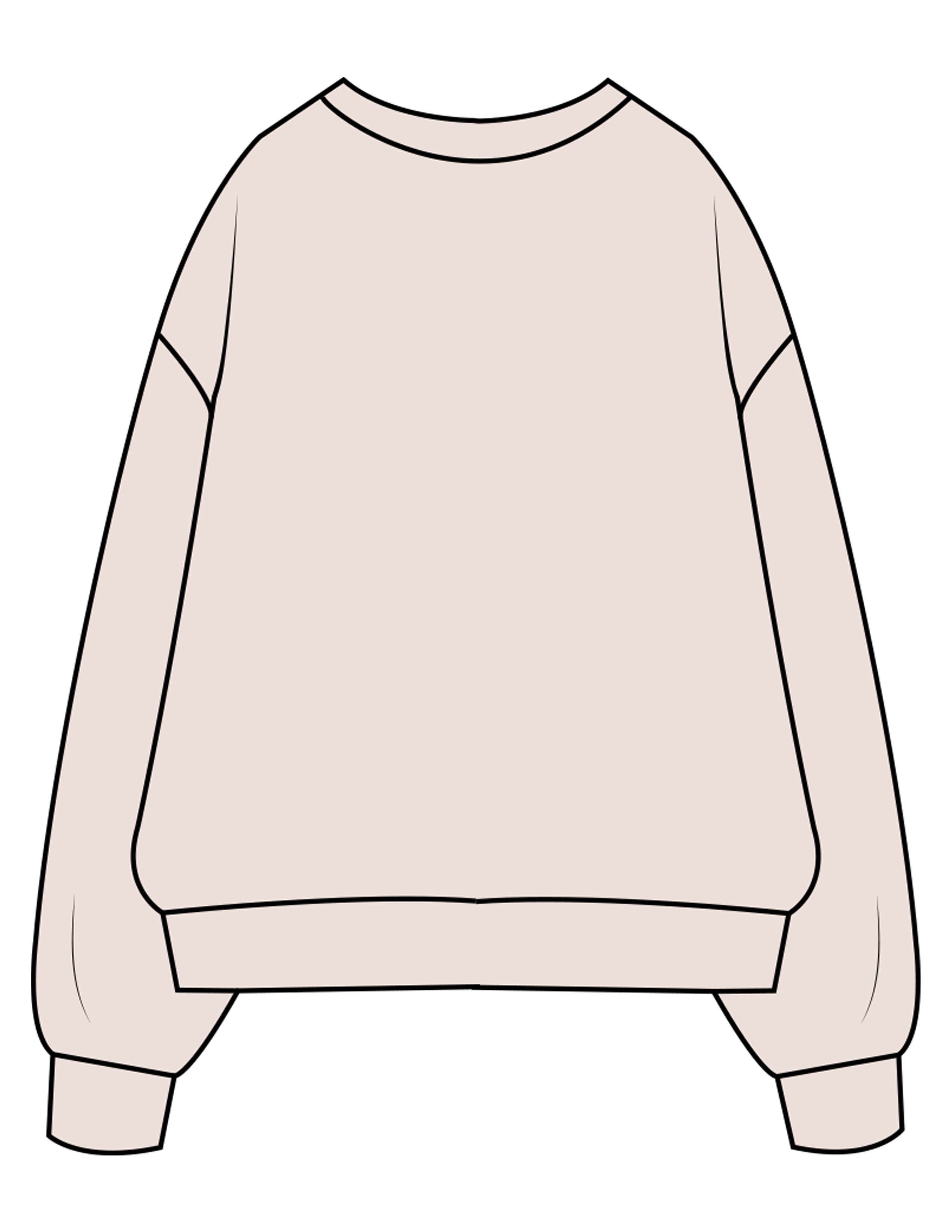 The Midweight Unisex Crewneck - Washed Ivory - enCore Pilates - Left Chest - EMB - Brown