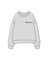 The Mens Crewneck - Heather - BlueCarrot - Left Chest Stacked - Printed - Pine Green