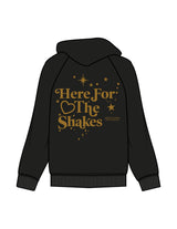 The Womens Zip Hoodie - Black - Mega Fit House - Left Chest & Back Stacked - Printed - Gold