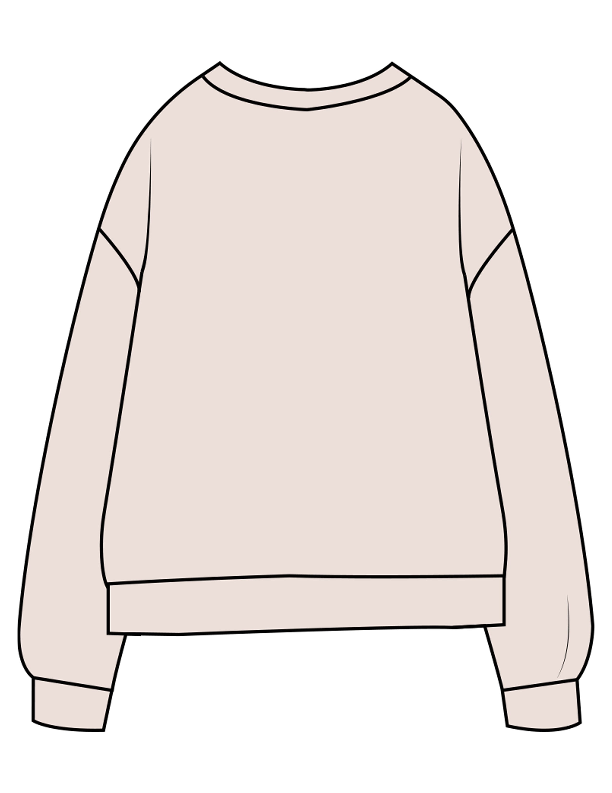The Midweight Unisex Crewneck - Washed Ivory - enCore Pilates - Center Chest Stacked - Printed - Brown