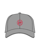 The Dad Hat - Light Gray - Hughes Residential - Center Crown - Embroidered - Red