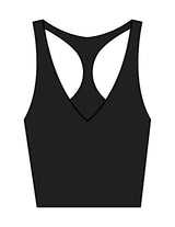 The Racer Tank - Black - Rumble Core - Center Back - Printed - Gray