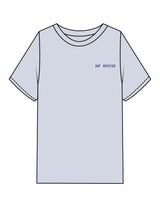 The Womens Heavyweight Tee - Washed Powder - Mega Fit House - Left Chest & Back Spine Stacked - Printed - Full Color
