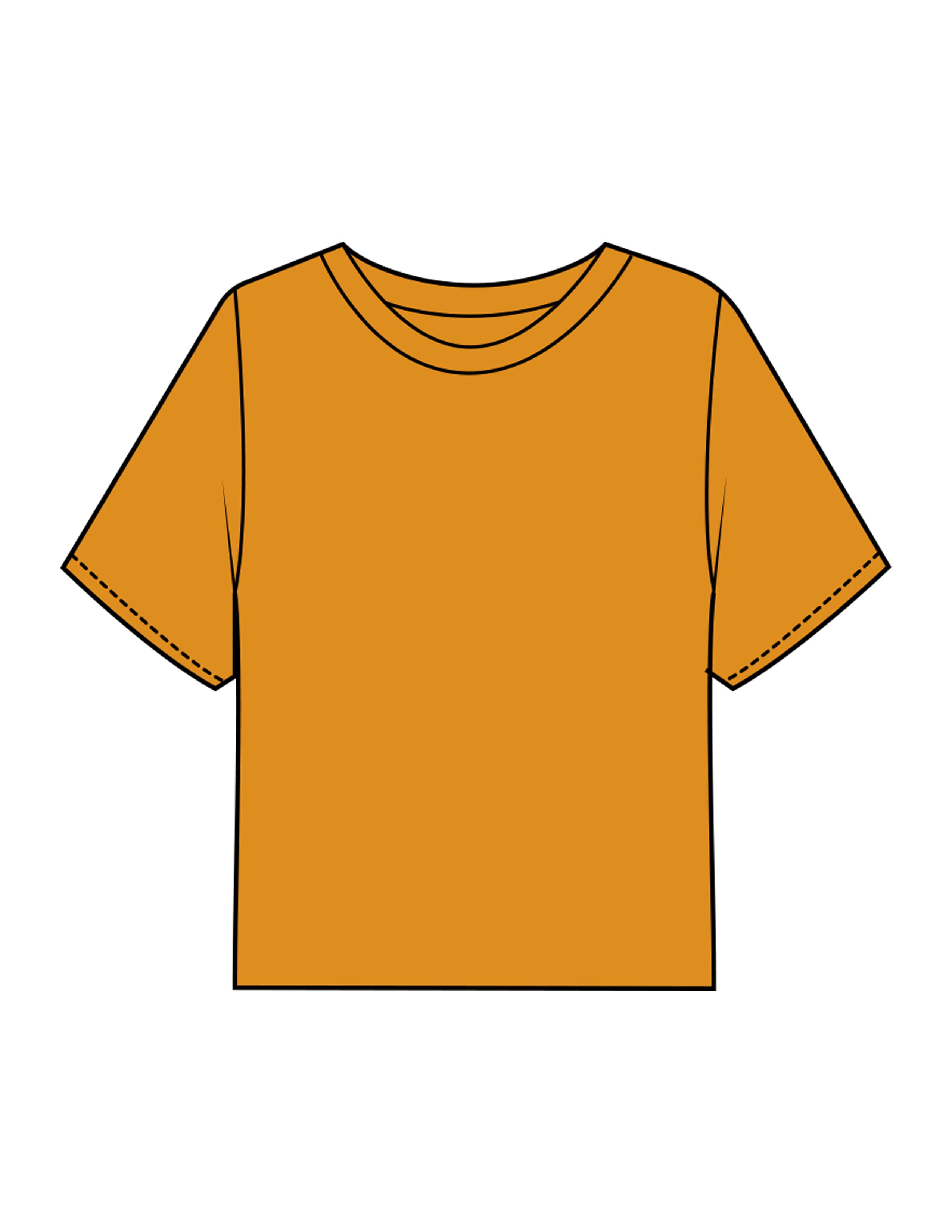 The Boxy Crop Tee - Gold - Komo Studio - Upper Back "KOMO" - Printed - Tone on Tone