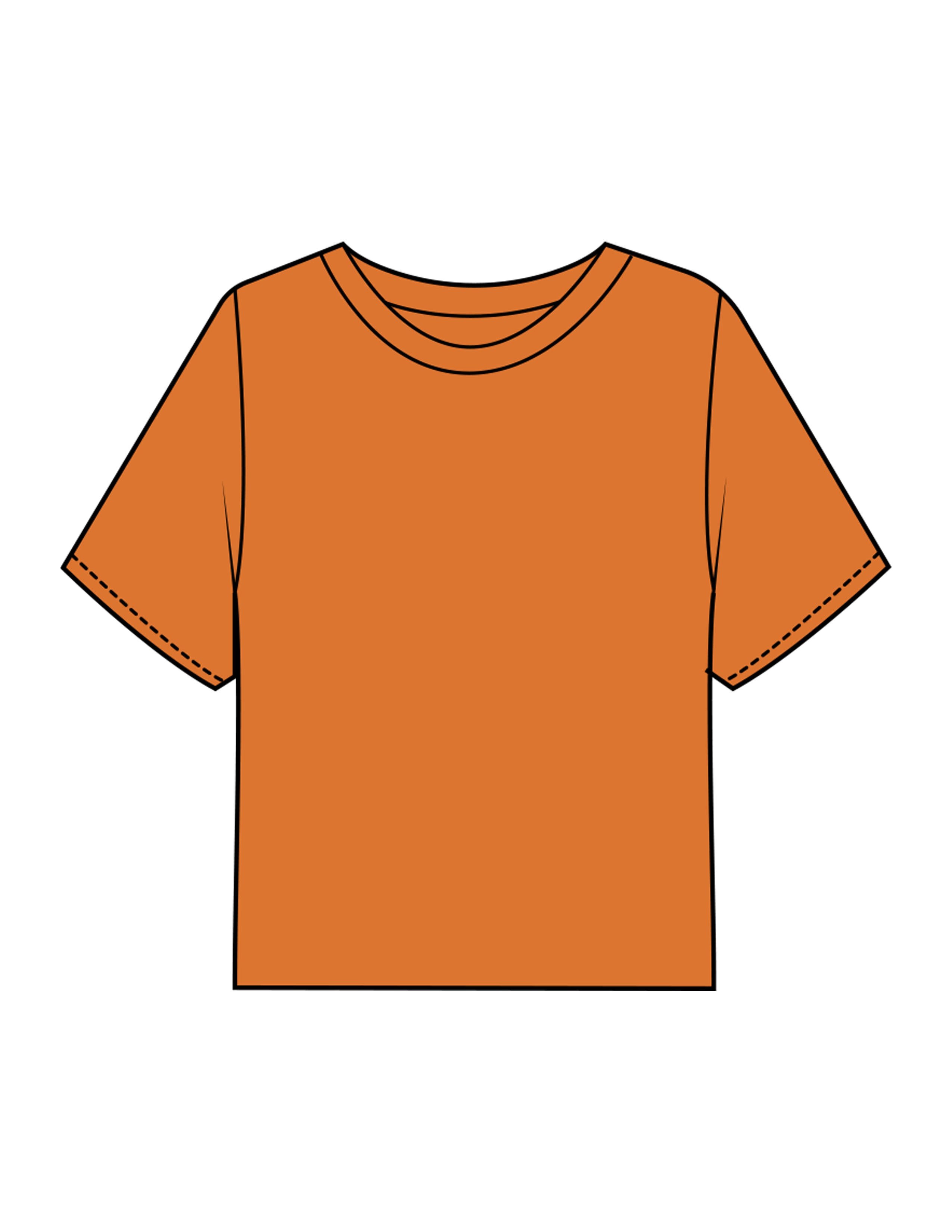 The Boxy Crop Tee - Cinnamon - Komo Studio - Back Stacked - Printed - Tone on Tone