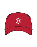 The Dad Hat - Red - Hughes Residential - Center Chest - Embroidered - White