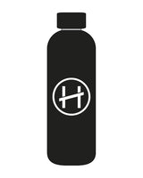 The Water Bottle - Black - Hughes Residential - Center Body - Glossy White