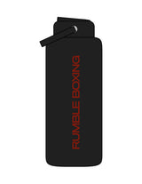 The Wide Mouth Water Bottle - Black - Rumble Core - Center Body - Printed - Blood Red