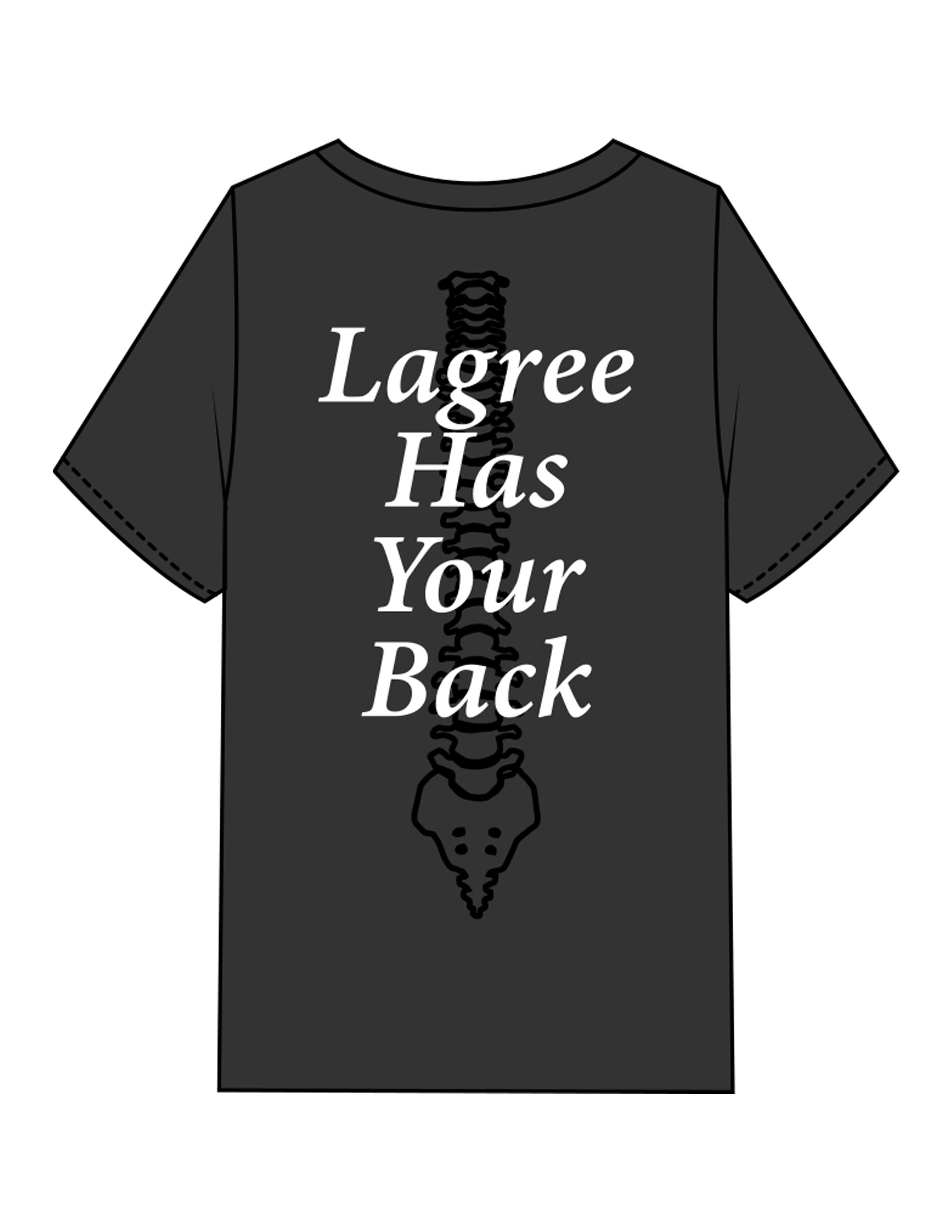 The Womens Heavyweight Tee - Washed Black - Mega Fit House - Left Chest & Back Spine Stacked - Printed - Full Color