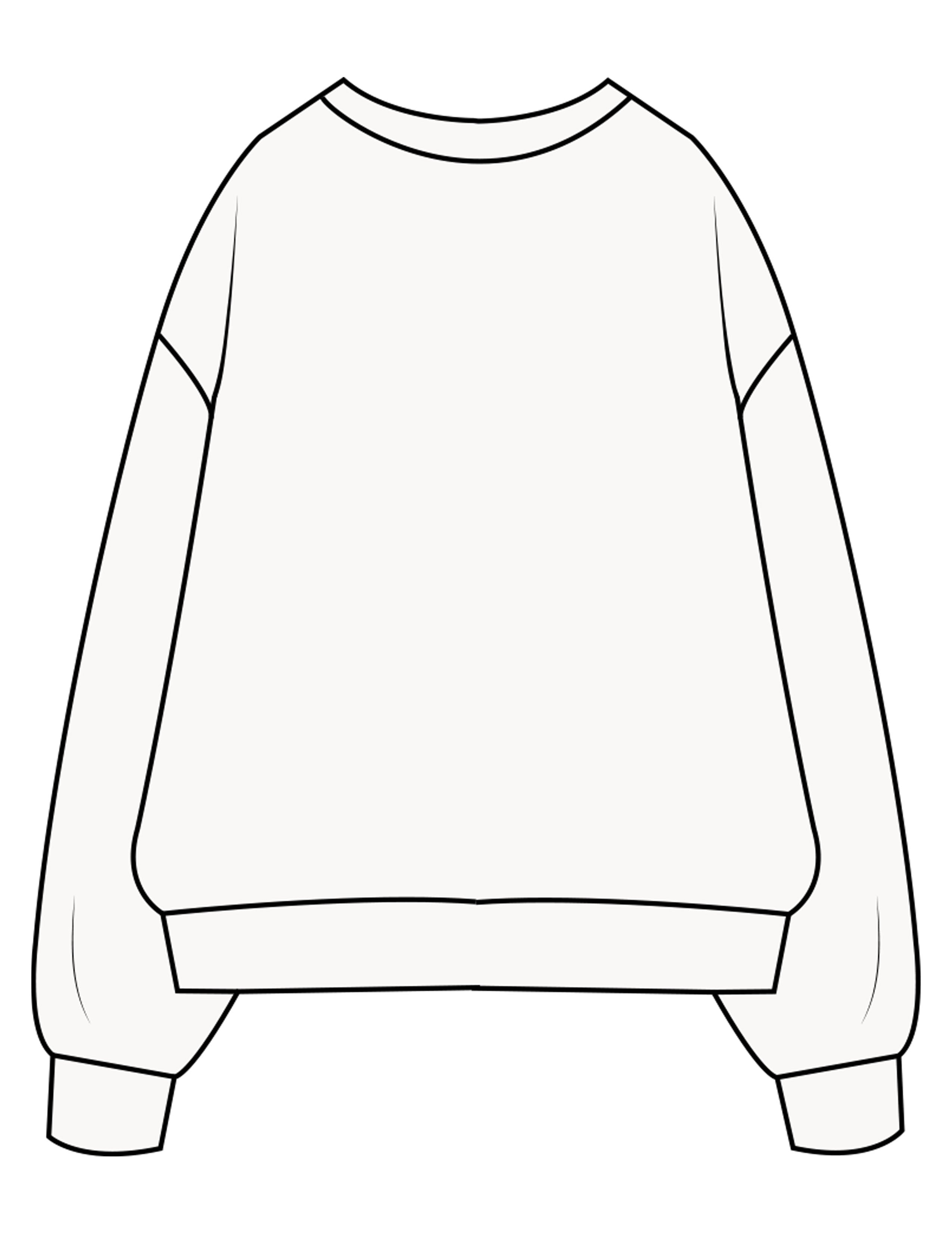 The Mens Heavyweight Crewneck - Off White - enCore Pilates - Left Chest - EMB - Black