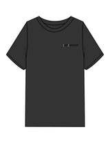 The Womens Heavyweight Tee - Washed Black - Mega Fit House - Left Chest & Back Spine Stacked - Printed - Full Color