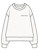 The Mens Heavyweight Crewneck - Off White - enCore Pilates - Left Chest - EMB - Black