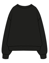 The Mens Heavyweight Crewneck - Black - enCore Pilates - Left Chest - EMB - White
