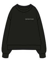 The Mens Heavyweight Crewneck - Black - enCore Pilates - Left Chest - EMB - White