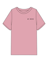 The Womens Heavyweight Tee - Bubblegum - Mega Fit House - Left Chest & Back Spine Stacked - Printed - Full Color
