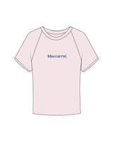 The Micro Rib Baby Tee - Pink - BlueCarrot - Center Chest - Printed - Blue