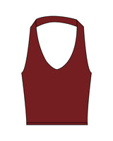 The Halter Tank - Red - Pulse 712 - Center Back Stacked - Printed - White