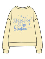 The Midweight Unisex Crewneck - Washed Yellow - Mega Fit House - Left Chest & Back Stacked - Printed - Washed Slate