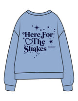 The Midweight Unisex Crewneck - Washed Slate - Mega Fit House - Left Chest & Back Stacked - Printed - Navy