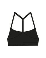 The Basic Bra - Black - Pulse 712 - Center Chest Stacked - Printed - White