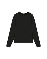 The Womens Long Sleeve - Black - Pulse 712 - Center Back Stacked - Printed - White